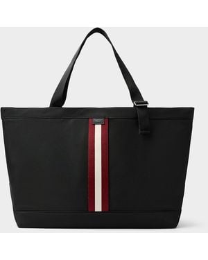 Bally Three Stripes Large Tote - Black