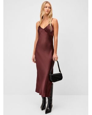 Twik Satiny Maxi Dress - White