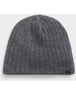 Chaos Solid Ribbed Tuque - Grey