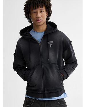 Guess Washed Zip - Black