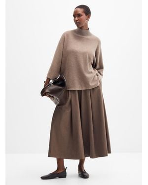 Inwear Box Pleats Gaucho Pant Fit: Ultra - Brown
