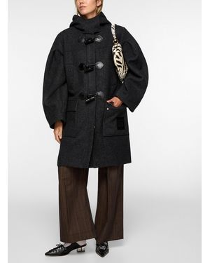 Ganni Frog Closures Wool - Black