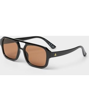 Aire Aquarius Aviator Sunglasses - Brown