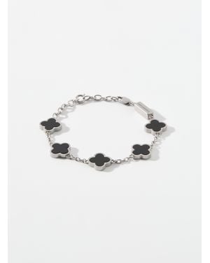 Steel and Barnett Geo Clover Bracelet Available Exclusively At Simons - Black