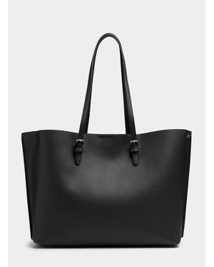 Simon's Large Minimalist Work Tote Bag - Black