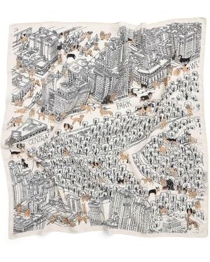 Inoui Edition Lightweight 100% Wool Central Park Dog Scarf - Grey
