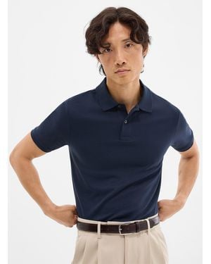 Le 31 Pima Cotton Polo - Blue
