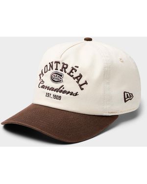 KTZ Montreal Canadiens Cream And Brown Cap - White