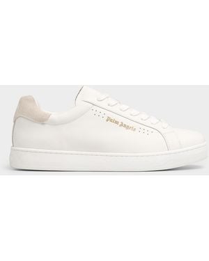 Palm Angels Leather Palm Tennis Sneaker Men - Natural