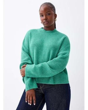 Twik Ribbed Mock - Green