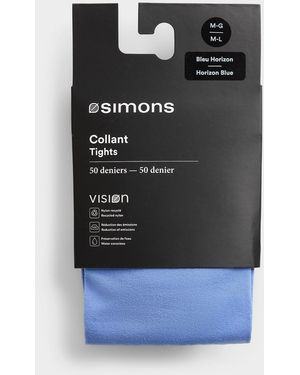 Simon's Solid Colour Recycled Nylon Tights 50 Denier - Black