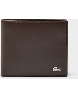 Lacoste Small Metallic Logo Wallet - Brown