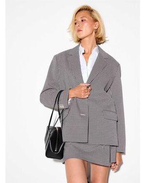 Icône Casual Plaid Twill Blazer - Grey