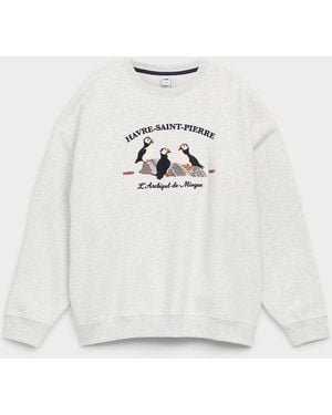 Twik Oversized Destination Fleece Sweatshirt - Red