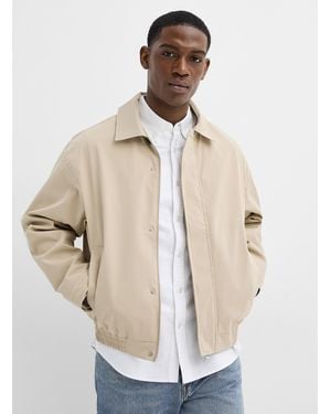 Jack & Jones Harrington Point Collar Jacket - Natural