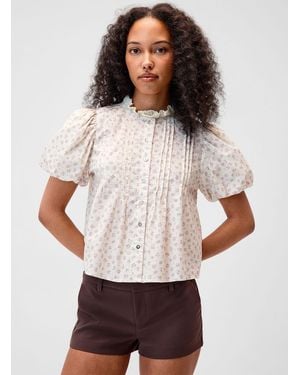 Twik Pintucked Puff - White