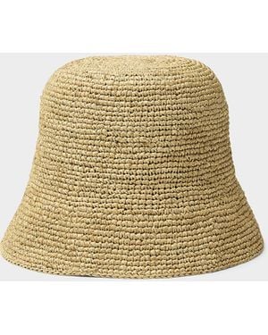 IBELIV Andao Natural Raffia Cloche