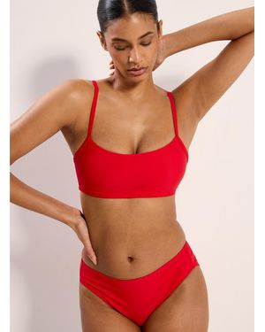 Lolë Catarina Striped Bralette Top - Red