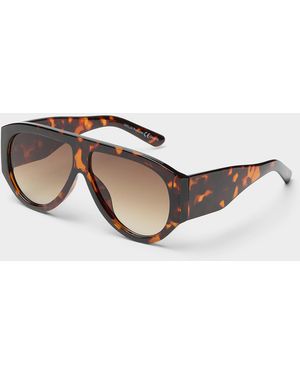 Simon's Helena Xl Aviator Sunglasses - Grey