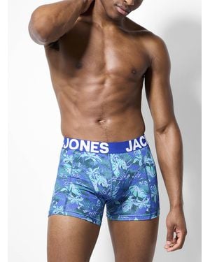 Jack & Jones 3" Xl Logo Band Trunk Organic Cotton - Blue