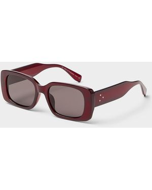 Simon's Joyce Rectangular Sunglasses - Brown