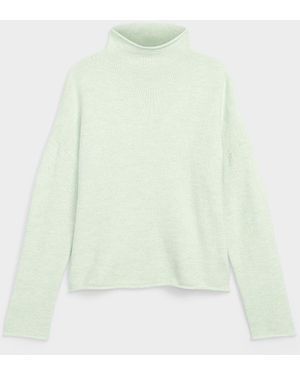 Contemporaine Rolled Hem Mock - Green
