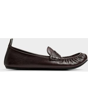 Acne Studios Supple Leather Loafers - Black