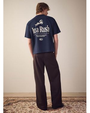 Prohibited Horse Racing T - Blue