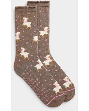 Simon's Stylish Animal Socks - Natural