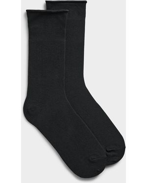 Mcgregor Rolled Trim Bamboo Socks - Black