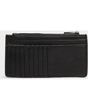 Simon's Textured Minimalist Wallet - Black