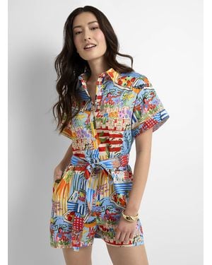 FRNCH Paris Market Romper - Blue