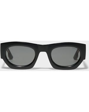 Komono Alpha Rectangular Sunglasses - Black