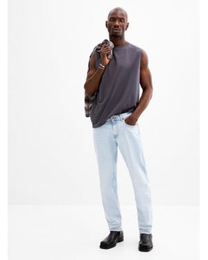 Only & Sons Weft Bleached Jean Straight Fit - Blue