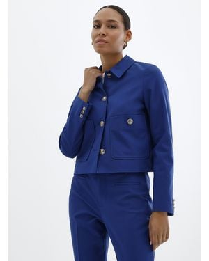 Contemporaine Crest Buttons Shirt - Blue