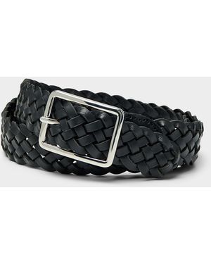 Part Two Anstina Braided Leather Belt - Black