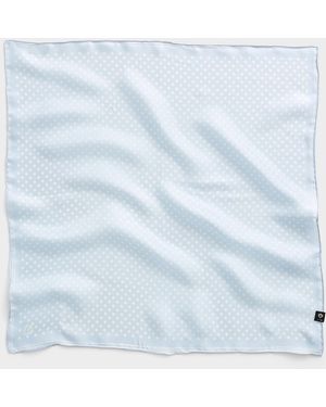 Fraas Pure Silk Polka Dot Scarf - Blue