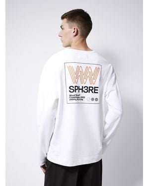 WOOD WOOD Signature Print Sweatshirt - White