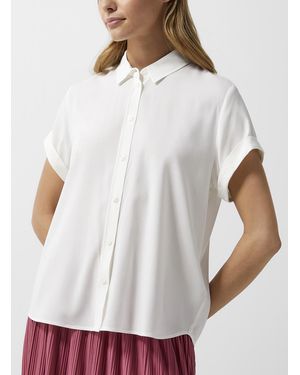 Samsøe & Samsøe Majan Flowy Viscose Shirt - White