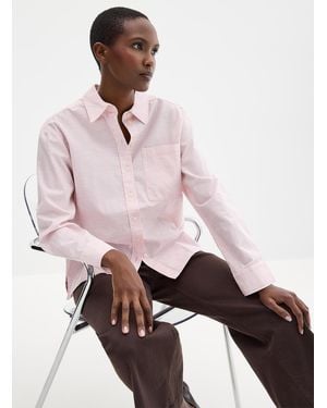 Part Two Nenee Patch Pocket Chambray Shirt - Pink