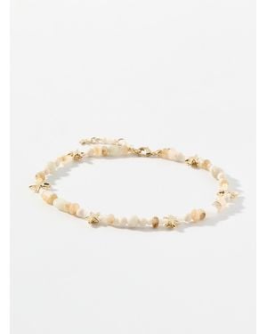 Pilgrim Prism Anklet - White