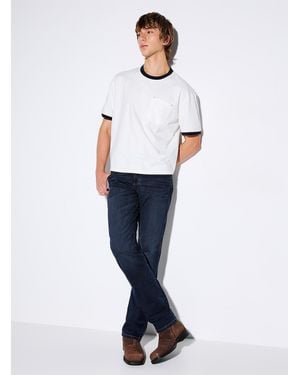 Wrangler Retro Indigo Jean Straight, Slim Fit - White