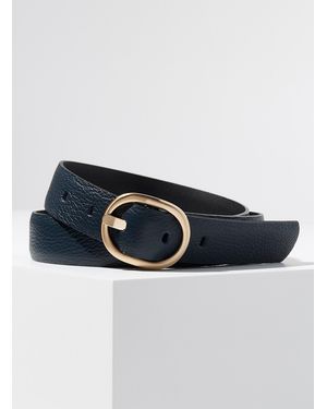 Simon's Gold Oval - Blue