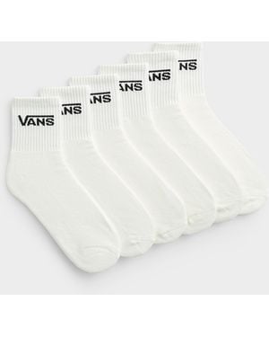 Vans Padded Ribbed Ankle Socks 6 - White