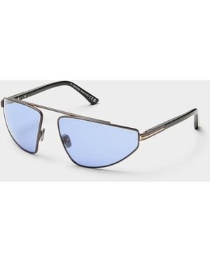 Tom Ford Parker Aviator Sunglasses - Blue