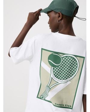I.FIV5 Printed Boxy T - Green