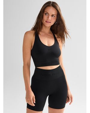Nike Pro Seamless Racerback Bra Low - Black