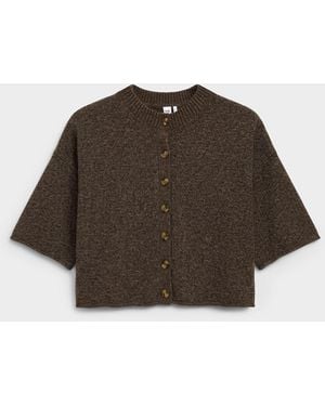 Twik Plush Knit Boxy - Brown