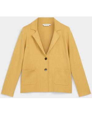 Contemporaine Patch Pockets Blazer - Yellow