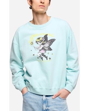 Ganni Fairy Logo Sweatshirt Unisex - Blue